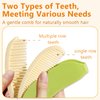 Cute Banana-Shaped Folding Hair Comb, Portable Mini Travel Hair Brush for Women and Girls (Green)