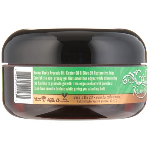 Rucker Roots Restorative Edge Control Light to Medium Hold| FOR ALL HAIR TYPES| AVACADO OIL|RESTORES EDGES| SMOOTHES FLYAWAYS| NON-GREASY|FLAKE FREE