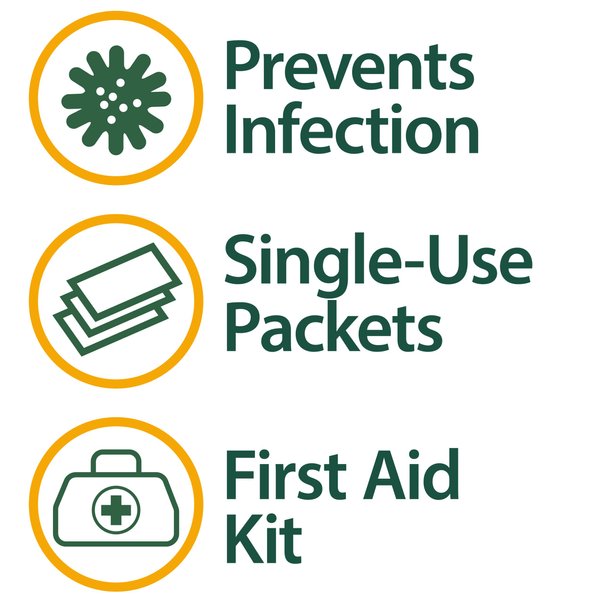 Globe (144 Packets Triple Antibiotic Ointment 0.9g, Single Packet, First Aid Ointment for Minor Scratches and Wounds and Prevents Infection, Compare to The Active Ingredients of Leading Brand.