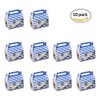 Hammont Paper Treat Boxes - (10 Pack) - Party Favors Treat Container Cookie Boxes Cute Designs Perfect for Parties and Celebrations 6.25" x 3.75" x 3.5" (Sailor)