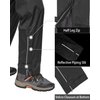 33,000ft Men's Rain Pants, Waterproof Rain Over Pants, Windproof Outdoor Pants for Hiking, Fishing Black
