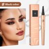 2PCS 3D Microblading Eyebrow Tattoo Pencil 4 Fork Tip, Waterproof Microblading Eyebrow Pencil Contouring Pen, For Natural-Looking Eyebrows,With Micro-Fork Tip(Black and Dark Brown)