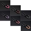 6 Pack Black Sparkly Bling Jeweled Rhinestone Plastic U Shape Hair Fork Pins Chopsticks Hairpins Picks Carved Hollow Long Hair Sticks Hairclips Hair Bun Chignon Braids Spiral Twist Maker Accessories