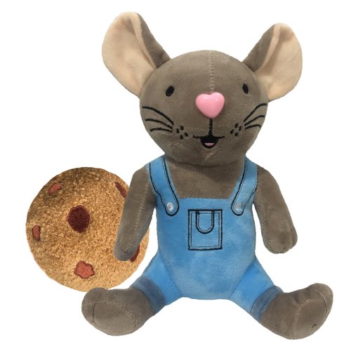 New Cute Mouse and Pig Animal Plush Toys Book Characters Fill Animal Plush Toys, Children's Gifts for Boys and Girls (Mouse+Biscuit)