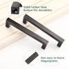 GOBEKOR 10 Pack Oil Rubbed Bronze Cabinet Handles 3-3/4in(96mm) Hole Center Solid Square Bar Dresser Drawer Pulls, Bronze Cabinet Pulls Hardware