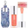 Hydrating Lip Glow Oil, Plumping Watery Lip Gloss, Refreshing Moisturizing Lip Oil Tinted Lip Balm, Lasting Nourishing Revitalizing Lip Tint Lip Care (01# Pink)