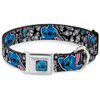 Buckle-Down Seatbelt Buckle Dog Collar - Stitch Poses/Mini Scrump Scattered - 1.5" Wide - Fits 16-23" Neck - Medium