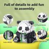Fzjjyana Micro Building Blocks Bamboo Panda Children's Building Blocks Toys Adult Building Blocks Set Suitable for Various Life Surprise Gifts - Mini Panda Consists of (484 Pieces) Bricks