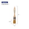 Pro Grade - Chip Paint Brushes - 12 Ea 1 Inch Chip Paint Brush Light Brown