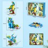 INSOON 3 in 1 Flower Cat Parrot Butterfly Building Set, Animal Figures Building Toy for Home Office Art Decor, 412 PCS Building Block Gift for Kids Boys Girls Ages 6 7 8 9 10 11 12+ Adults