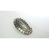 Generic Chunky silver metal native looking alligator hair clip barrette