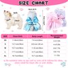 4 Pieces Dog Dresses for Small Medium Dogs Puppy Clothes Summer Princess Pet Dresses Girl Female Doggie Tutu Skirt Apparel for Chihuahua Yorkies Pup Cat Outfit(X-Small)