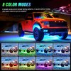 Nilight 4Pcs Car Underglow Neon Accent Strip Lights 252 LEDs RGB 8 Color Sound Active Function Music Mode with Wireless Remote Control Underbody Light Strips for Car Van SUV Truck, 2 Years Warranty