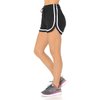 Auliné Collection Womens Sports Exercise Workout Fitness Gym Yoga Running Shorts Black LXL