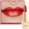 Oulac Orange Red Lipstick for Women with Metallic 3D Shine Lightweight Hydrating Formula, High Impact Lip Color, Vegan Beauty, Full Coverage Lip Makeup, Dangerous(02)