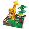 Sufeasdf Farm Animals Zoo Building Block Set A, Farm Animal Building Toys, Sheep, Horse Farm, Chicken Coop, Panda, Giraffe, Cowshed, Duck Pond, Compatible with Lego 853792 Accessory for Ages 6-12