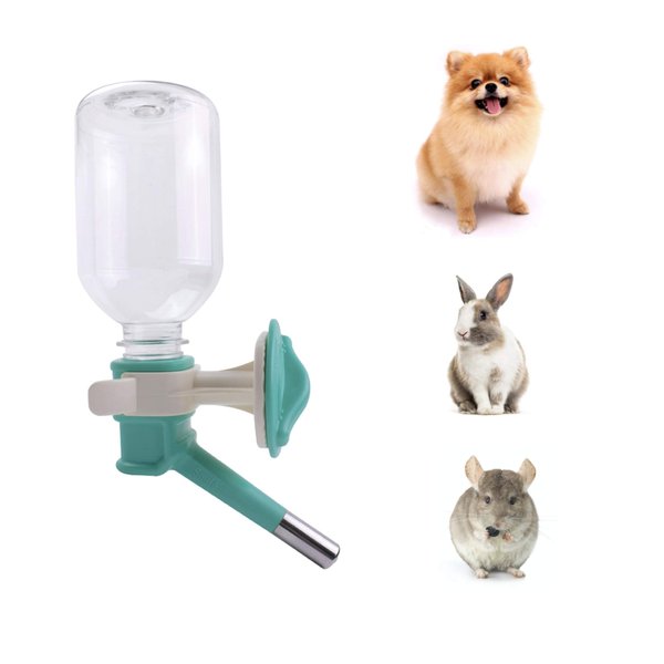 Choco Nose Patented No-Drip Water Bottle/Feeder for Puppies/Toy-Small Breed Dogs/Rabbits/Cats/Chinchillas and Other Small Pets and Animals - for Cages or Crates 10.2 oz. Nozzle 13mm, Aqua (C528)