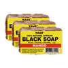 TAHA African Black Soap Bar, Organic & 100% Natural, Soothing & Moisturizing, Healthy Cleansing – Great for Blemishes, Acne, Dry Scalp, and More, Natural Scent, 5 Oz (Mango, Pack of 1)