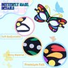 Creatoy Butterfly Wings Toddler Caterpillar Costume Kids Rainbow Dress Up Wings for Boys Girls Butterfly Bug Pretend Play Halloween Supplies Insect Party Favors Story Character Accessories