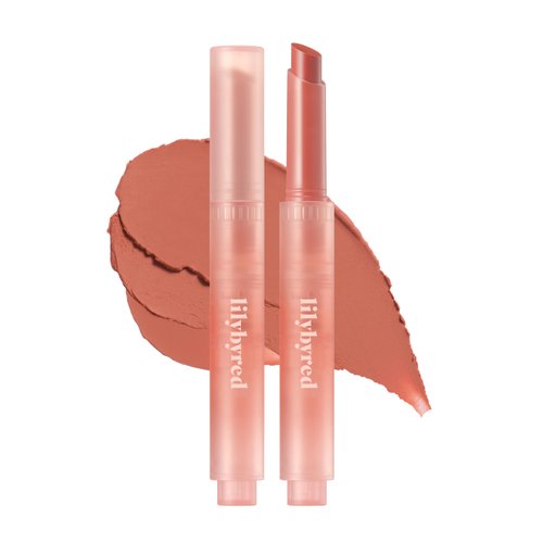 lilybyred Milky Blur Fondue Bar 1.9g - Multi-Use Blurring Balm Stick for Lips & Cheeks (01#Apricot In Peanut Butter, 1PC)