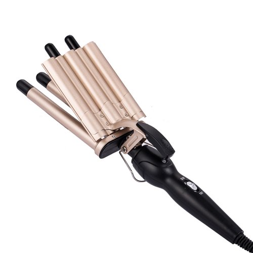 Layhou 5-Barrel 15mm Egg Roll Hair Curler Hair Curling Iron Hair Waver Hair Crimper Adjustable Hair Styling Tool