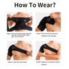 Relax Melodies Shoulder Brace for Men Women, Support and Compression Sleeve for Torn Rotator Cuff, AC Joint Pain Relief, Adjustable Fits Left Right Shoulder, Ice Pack Pocket