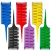 Professional 3-Way Weaving & Sectioning Hair Comb for Women, Plastic Highlighting and Coloring Styling Comb