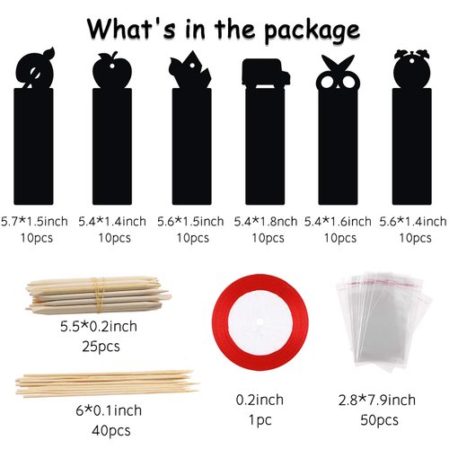 WATINC 60Pcs Welcome Back to School Scratch Bookmark, Magic Art Color DIY Craft Kit for Kids First Day of School Birthday Party Favor, Classroom Decoration, School Supplies Game for Boys Girls