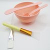 WAZXIQN Face Mask Mixing Bowl Set, DIY Silicone Facemask Mixing Tool Kit, Include Facial Mask Mixing Bowl Stick Spatula Silicone Cream Mask Brushes and Makeup Headband, 6PCS Pink