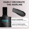 Instantly Hairline Powder,Root Cover Up Hairline Shadow Powder, Root Touch Up Hair Powder,Quickly Conceals Hair Loss, Eyebrows, Beard Line,Coverage Hair Powder for Thinning Hairline-Black