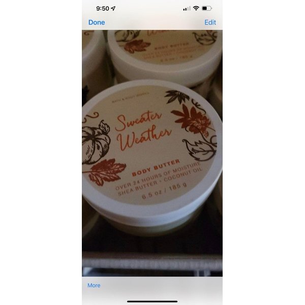2 SWEATER WEATHER 24 Hr. Moisture Body Butter 6.5 oz Jar