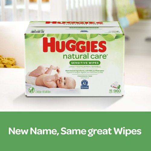 Huggies Natural Care, Baby Wipes, Unscented, 32 Count