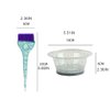 Guojiang Professional Hair Color Dye Mixing Bowl Comb Brush For Salon Tint Coloring Hairdressing Tool Hair Color Brushes Set, Green