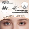 SIMER Lash Clusters DIY Eyelash Extensions 80 Clusters Lashes 3D Layered Wispy Natural Look Eyelash Clusters D Curl Reusable Fluffy Individual Lashes DIY at Home(10-16mm Mixed)