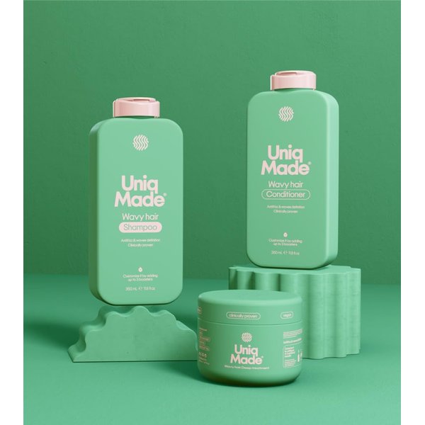 Uniq Made Wavy Hair Shampoo, Conditioner, and Mask Set
