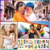 UPINS 420 Pcs Pride tattoos, 40 Sheets Pride Temporary Tattoos LGBT Rainbow Temporary Tattoos Stickers, Pride Parade Body Painting Party Celebration Personality Decoration Party Supplies
