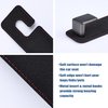 Amooca Car Seat Back Hook Universal Auto Storage Hanger Suede with Metal Car Seat Organizer for Handbag Purse Coat Umbrellas Grocery Bags 2 Pack Black