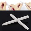 18 Pcs Nail File Pumice Stone Cuticle Pusher Nail Art Pedicure & Manicure Tools (White)