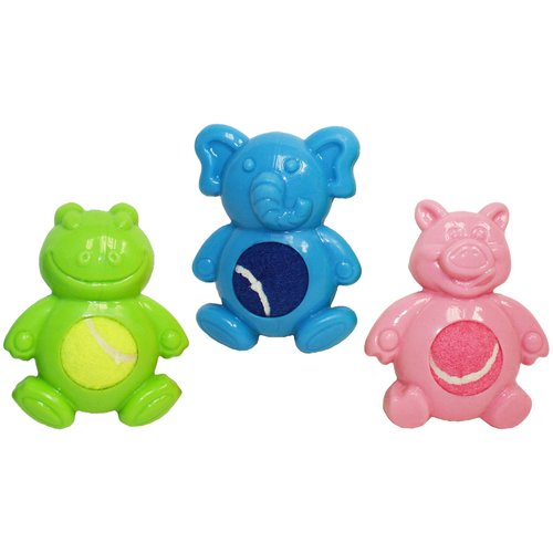 Multipet Tennis Tummy 4" Dog Toy (Assorted Color, 1 Pack)