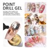 Ownest 2 Pcs Nail Rhinestone Glue, Nail Glue Pen Resin Polishing Agent,Adhesive Resin Crystal Polish Decor, Adhesive Decoration Gem Crystal Diamond Jewelry, Need Lights -10ml