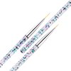 LWBTOSEE 2pc Nail Ombre Brush Nail Art Painting Pen Brush UV Gel Polish Gradient Color Rhinestone Crystal Acrylic Nail Drawing Pen