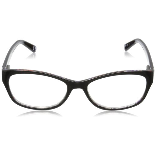 Foster Grant Women's Watercolor Round Reading Glasses, Purple/Transparent, 59 mm, +1.50