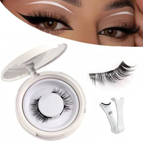 Magnetic Eyelashes, Magnetic Lashes, Magnetic Lashes No Glue Needed, Reusable Natural Look Magnetic Lashes with Applicator (Simple)