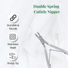 NGHIA Cuticle Nipper - D-07 JAW 16 | Stainless Steel | Durable and Sharp | Ergonomic Design | Grey Plated | Ideal for Salons and Home Use