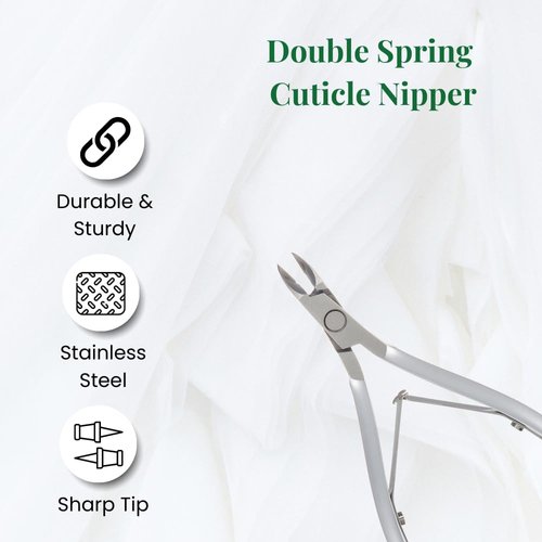 NGHIA Cuticle Nipper - D-07 JAW 16 | Stainless Steel | Durable and Sharp | Ergonomic Design | Grey Plated | Ideal for Salons and Home Use