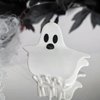 Halloween Hair Claw Clips for Thin Hair, Small Ghost Clips Non-Slip White Ghost Design Claw Clips Halloween Hair Accessories Fashion Hair Styling Party Hair Decorations Cute Hair Barrettes for Women