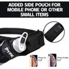 PYFK Running Belt Hydration Waist Pack with Water Bottle Holder for Men Women Waist Pouch Fanny Bag Reflective (Upgrade Black)