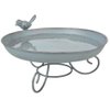 Esschert Design FB401 Series Standing Bird Bath, Grey