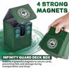 Infinity Guard Card Deck Box for MTG, Magic Commander Deck Box Fits 200+ Cards without sleeves for TCG CCG Trading Cards (Green)