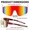 FEISEDY Kids Sunglasses Youth Baseball Sun Glasses, UV400 Sports Teens Cycling Shades for Boys Girls Age 8-16 B0048